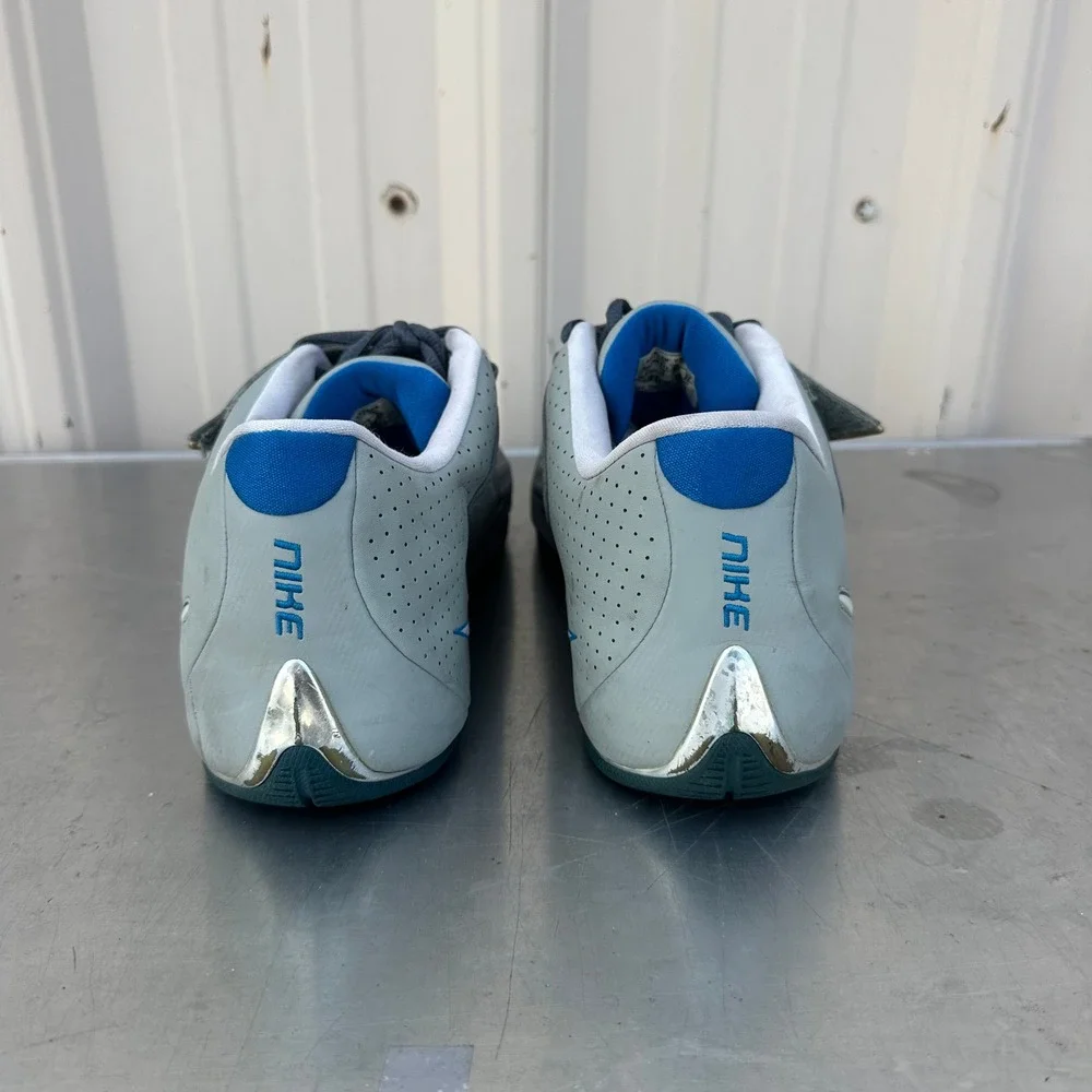 Nike Air Zoom 2007 Grey Blue Low Top Athletic Sneakers 309296-011 Mens Size 14